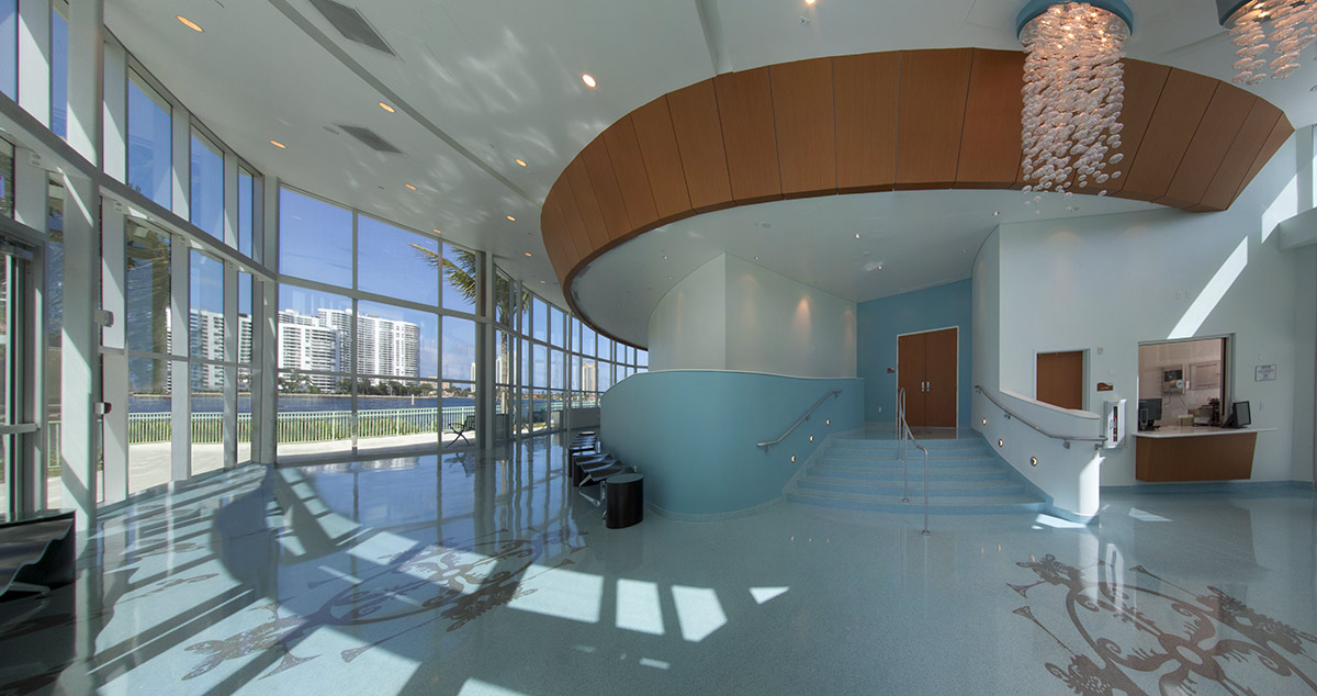 Interior design view at Aventura Arts snd Cultural Center - Aventura. FL.