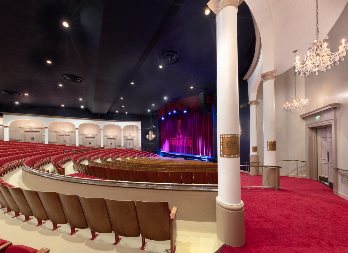 Interior design view of the theater in Fort Lauderdale, FL. 
