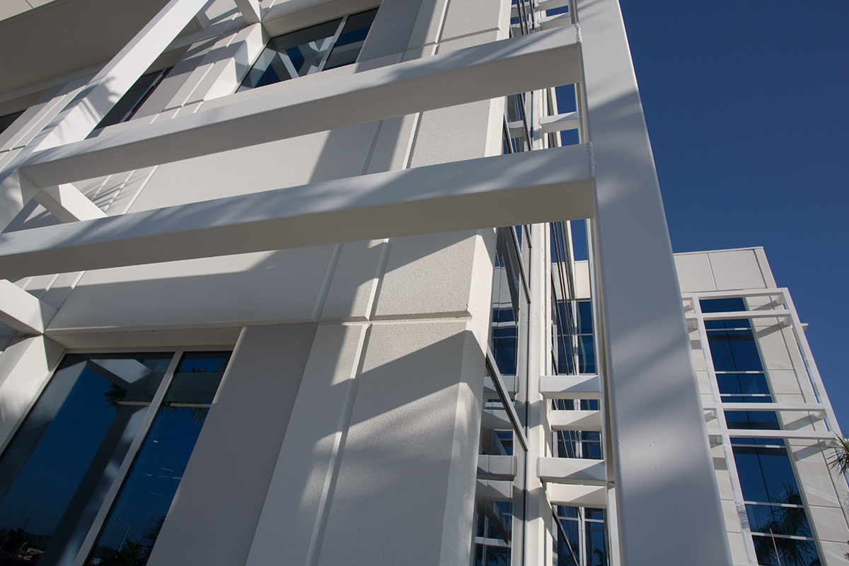Architectura deaill view of Telemundo Headquarters - Doral, FL
