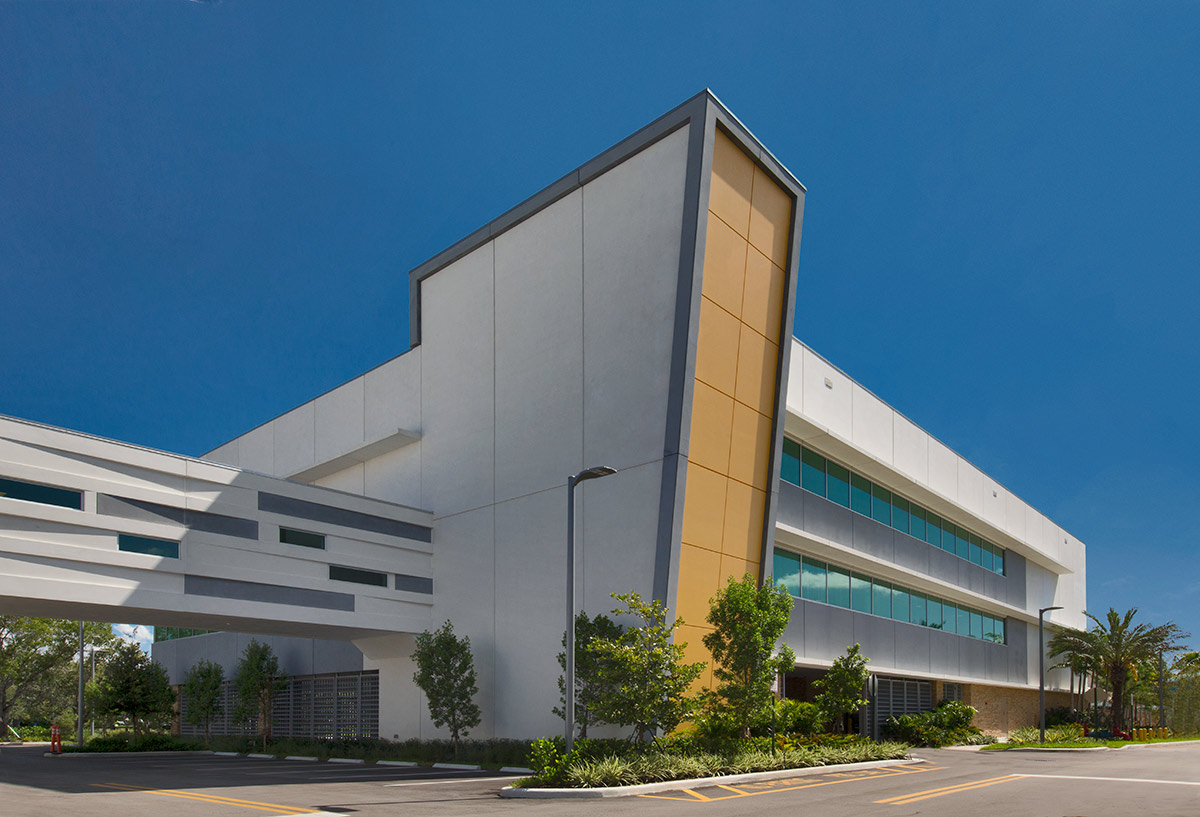 Architectural view of the HBO data center in Sunrise, FL 