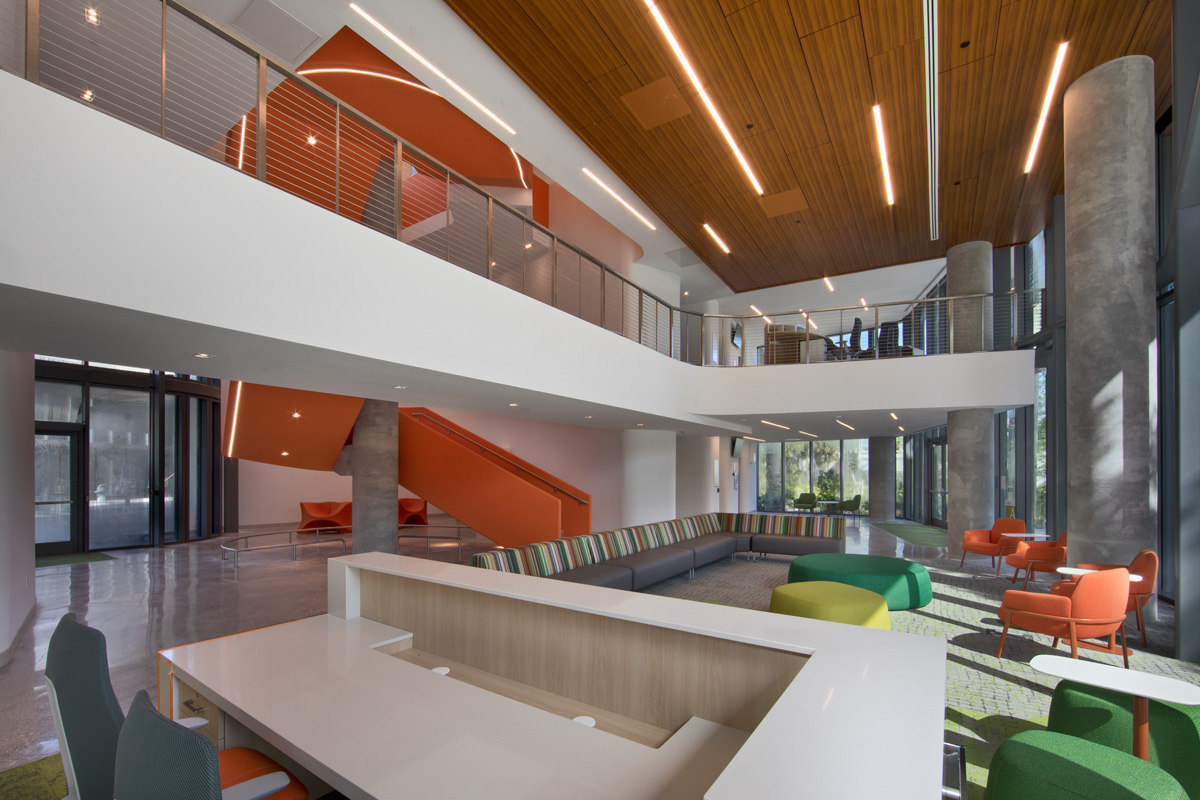 Architectural interior view at UM Lakeside Village Student Housing in Miami, FL