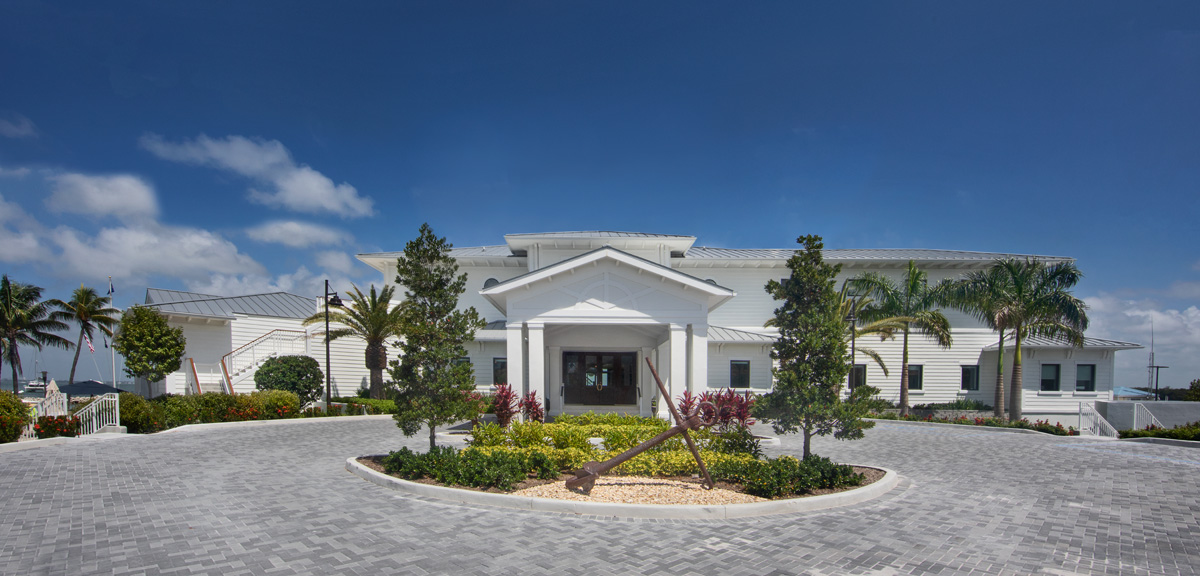 Key Biscayne yacht club front view