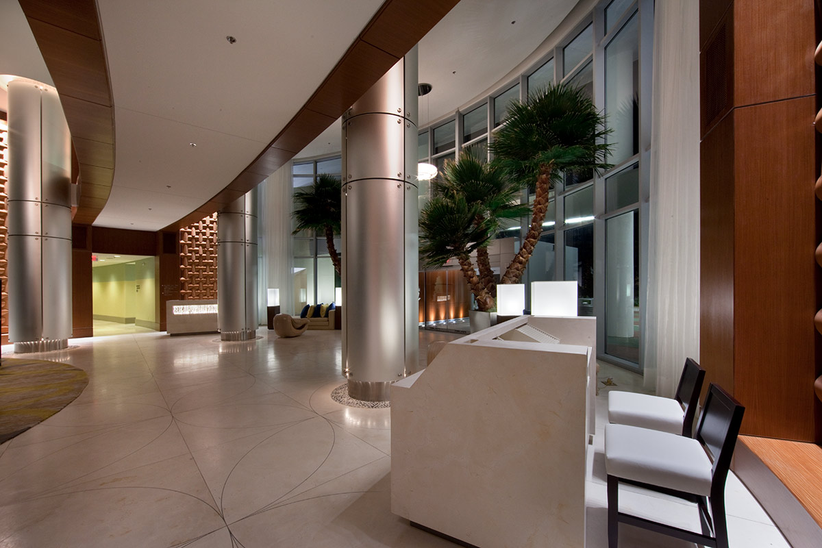 Interior design lobby view at Bay Lake Tower at Disney's Resort - Orlando, FL.