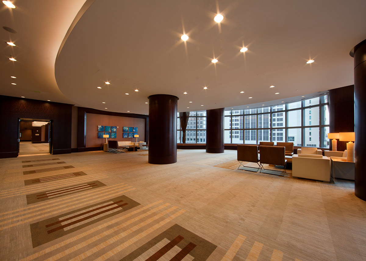 Pre function facilities at the JW Marriott Marquis in downtown Miami providing a luxury hospitality experience.