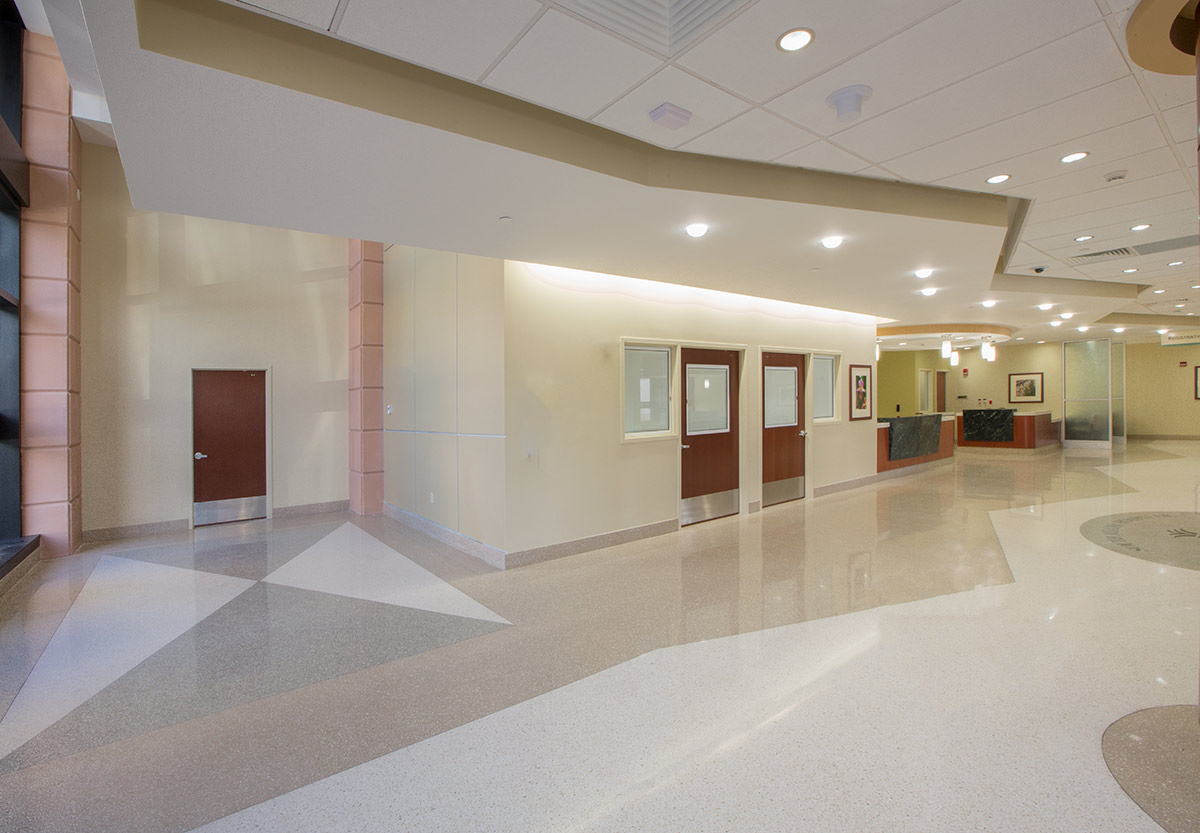 Interior design view at Baptist Health S Miami Emergency.