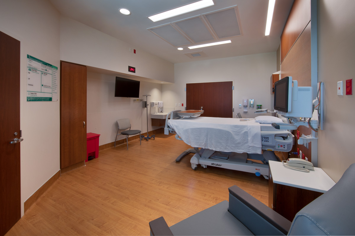 The Baptist East medical bed tower icu room delivering healthcare in Miami.