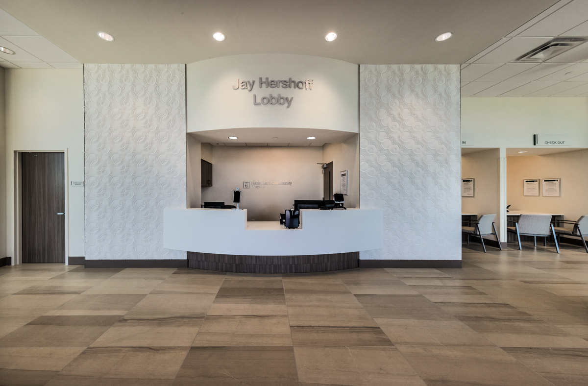 Interior design lobby view of Baptist Fishermen's Community Hospital in Marathon, FL