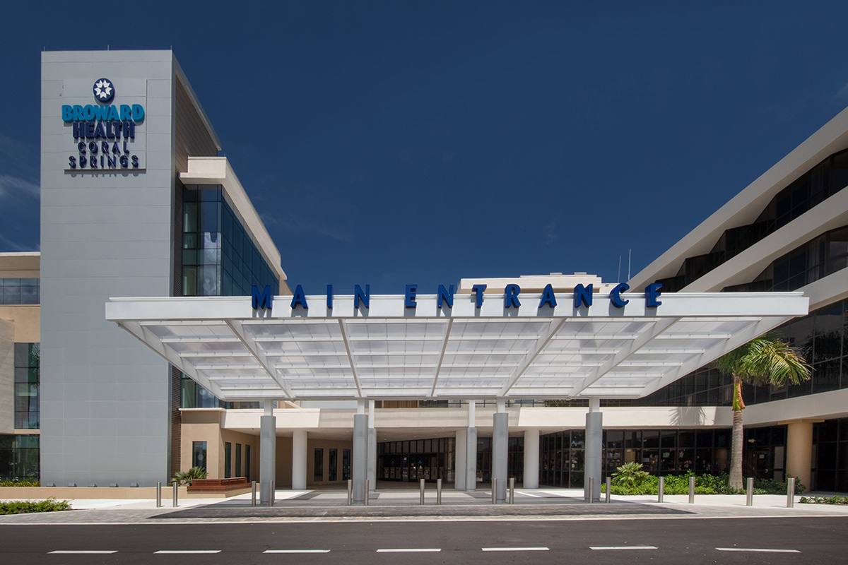 Architectural view of Broward Health Maternity – Coral Springs, FL