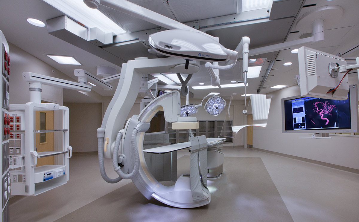 Interior design view of the Holy Cross hybrid operating room in Fort Lauderdale, FL