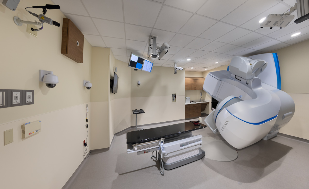UHealth Miami linear accelerator operational views.
