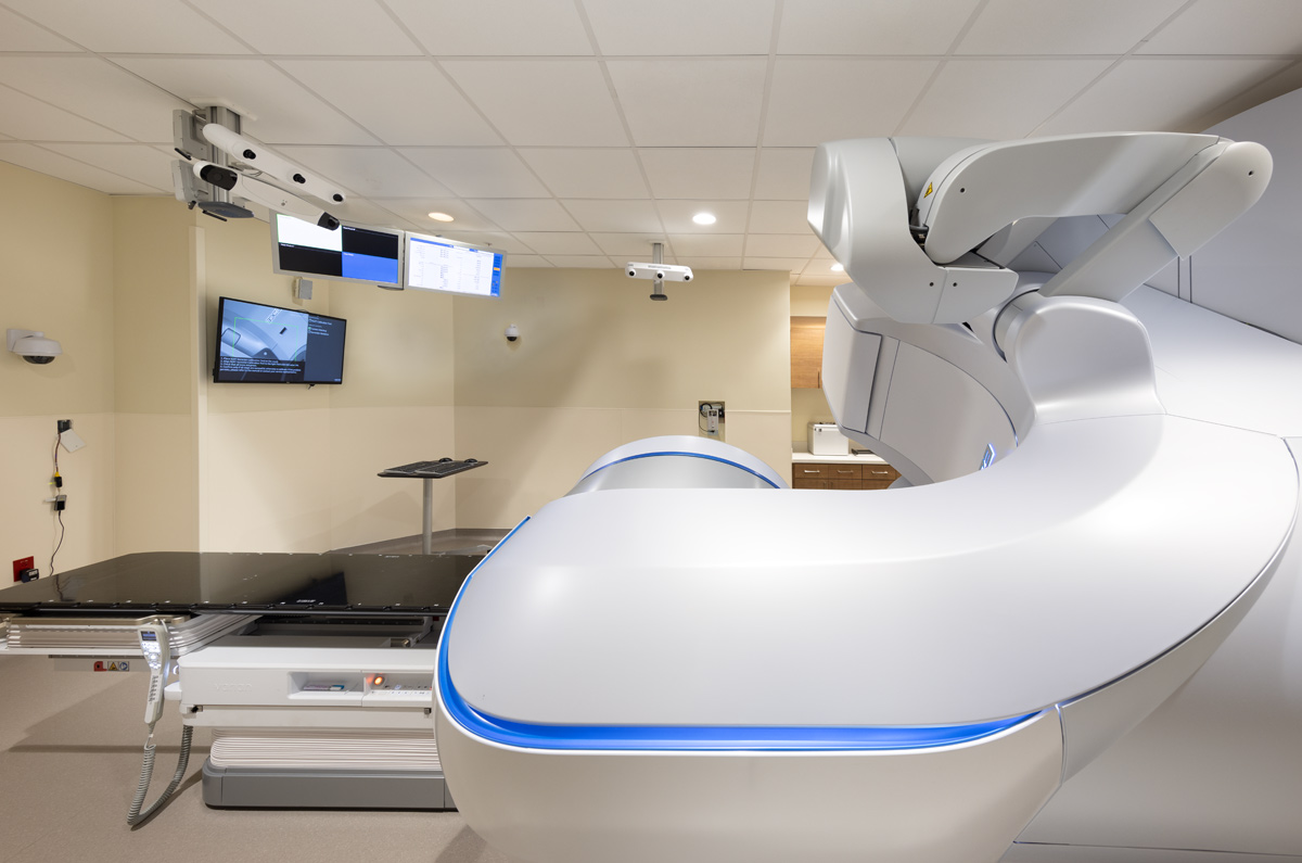 UHealth Miami linear accelerator operational views.