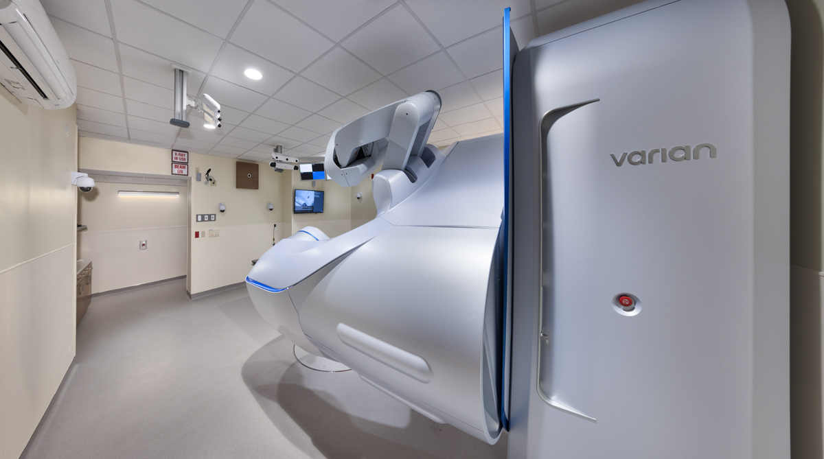 UHealth Miami linear accelerator operational views.