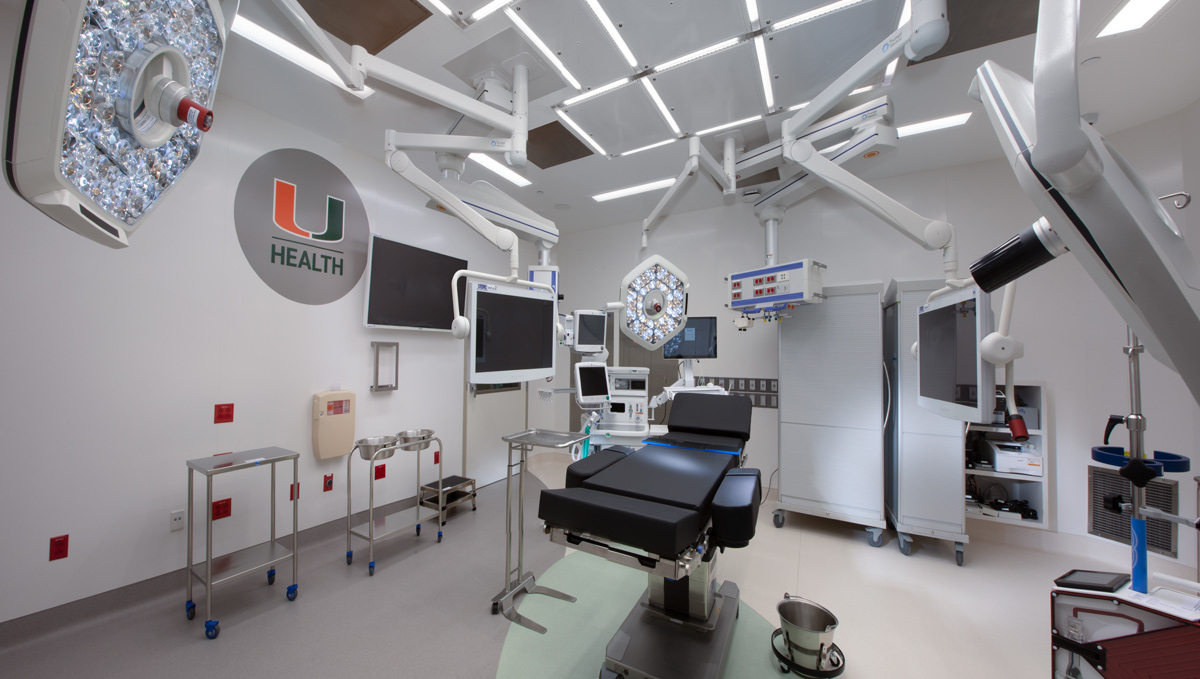 Uhealth Miami operating room.