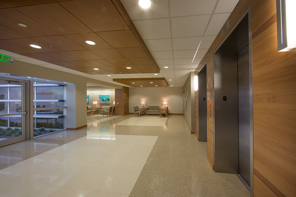 Interior design view at Boca Raton, FL Regional Hospital Neuroscience Ctr.