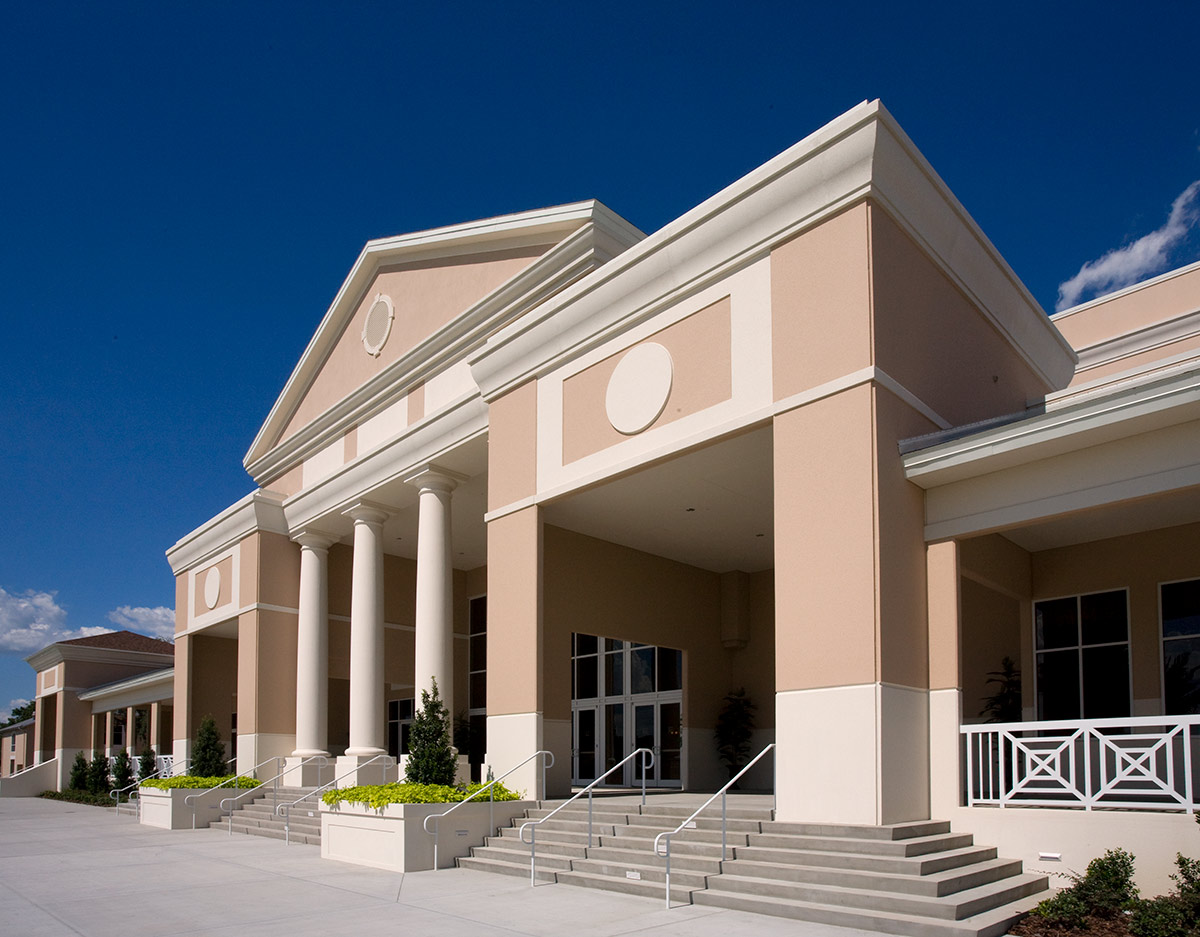 Architectural view of Bell Shoals Baptist Church - Brandon, FL.