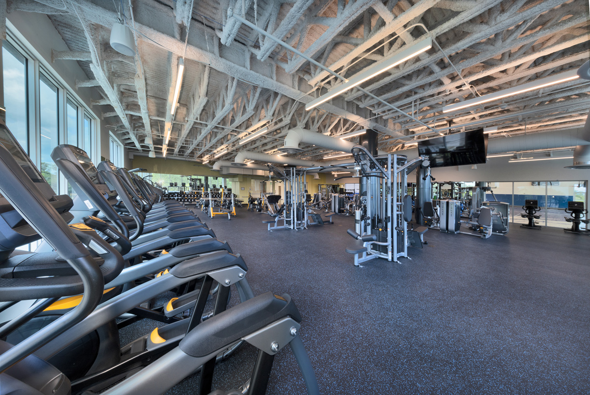 Interior design fitness ctr view at the YMCA Mizell Community Center - Fort Lauderdale, FL