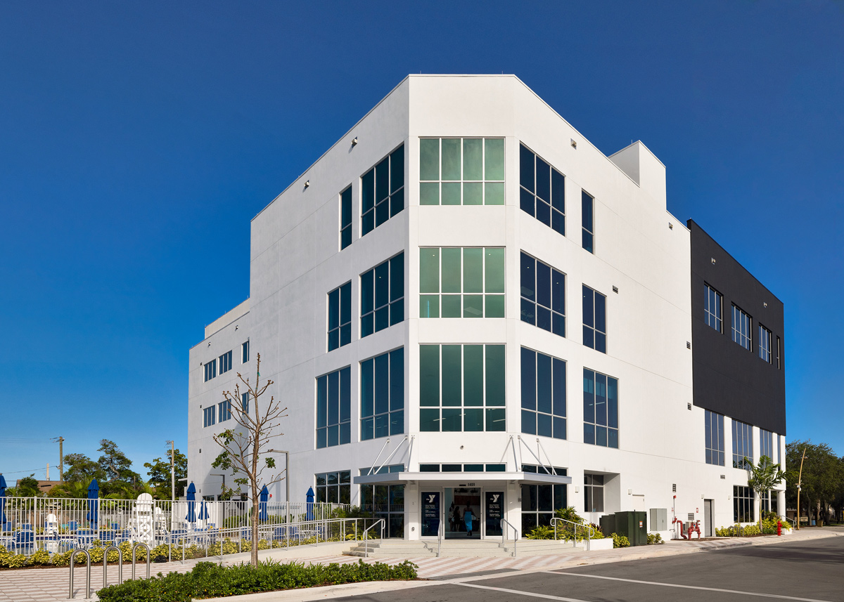 Architectural view of the YMCA Mizell Community Center - Fort Lauderdale, FL