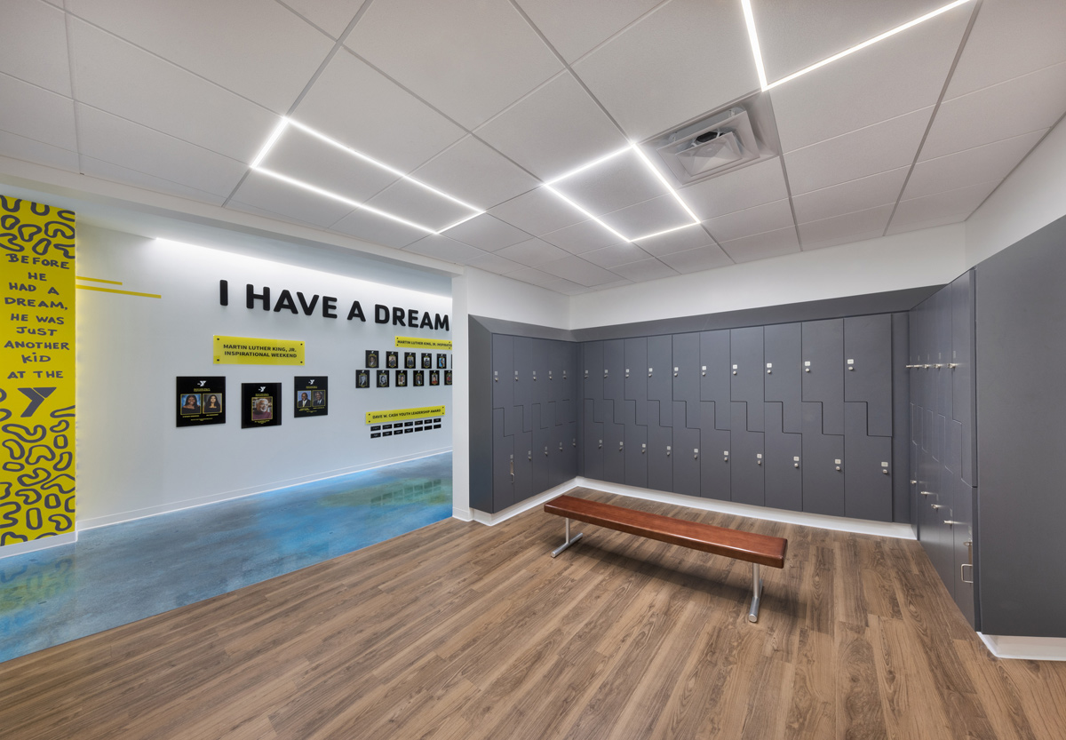 Interior design dream wall view of the YMCA Mizell Community Center - Fort Lauderdale, FL