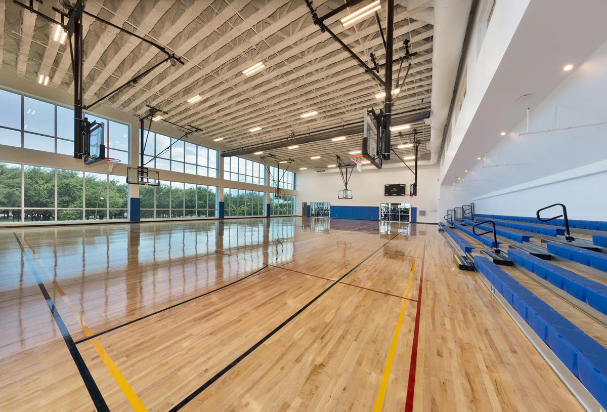 Interior design gym view of the YMCA Mizell Community Center - Fort Lauderdale, FL