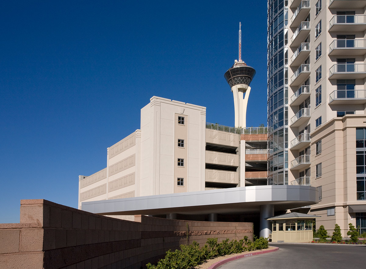 Architectural view at the Allure condo Las Vegas.