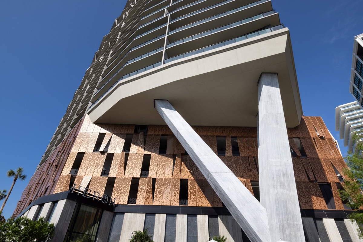 Architectural  views of the Heron Water Street condo in Tampa, FL 