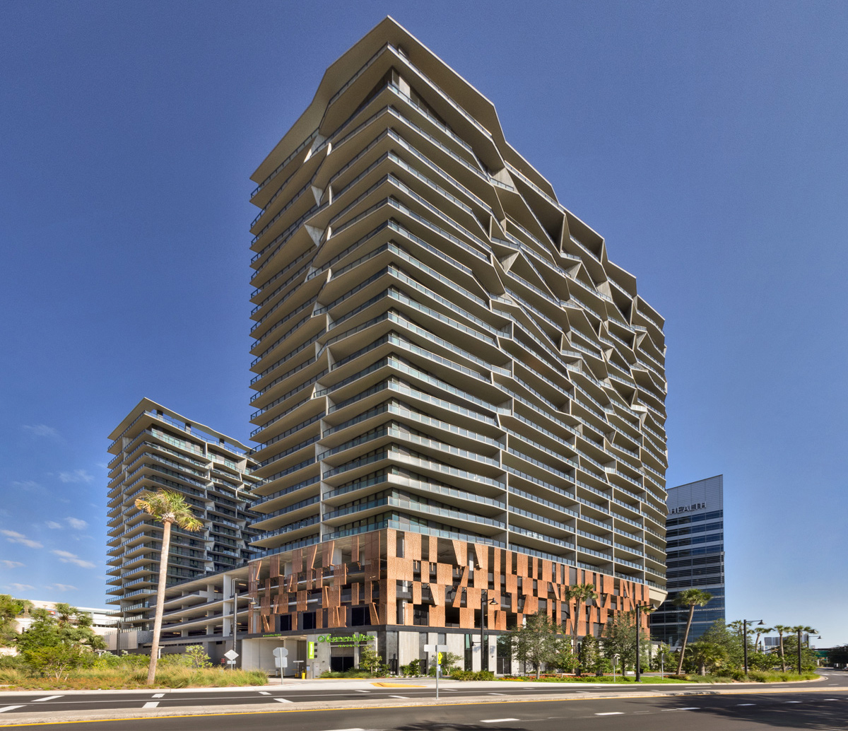 Architectural  views of the Heron Water Street condo in Tampa, FL 