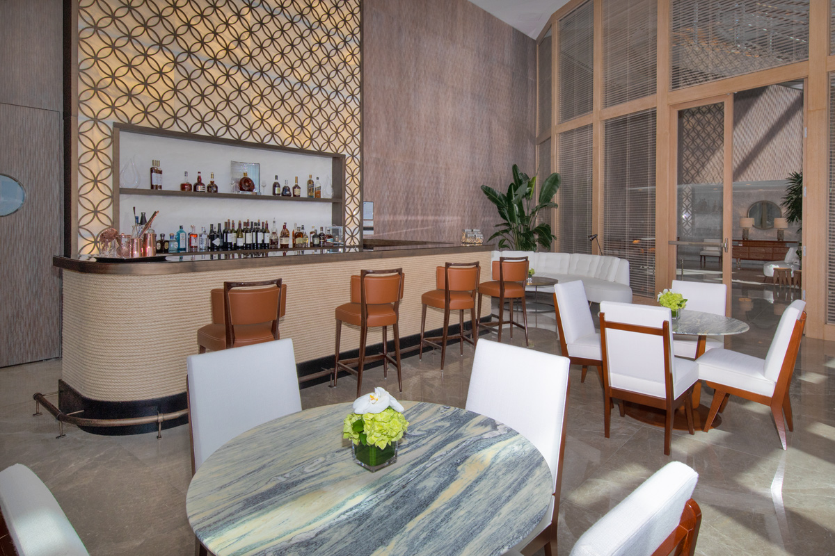 Grill Room of the Ritz Carlton Residences in Sunny Isles Beach, FL