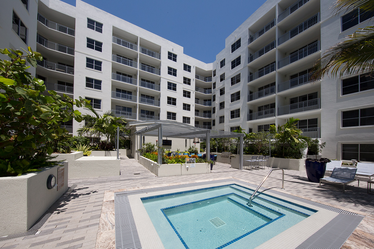 Architectural pool view of The Manor Lauderdale by the Sea rentals - Fort Lauderdale, FL 