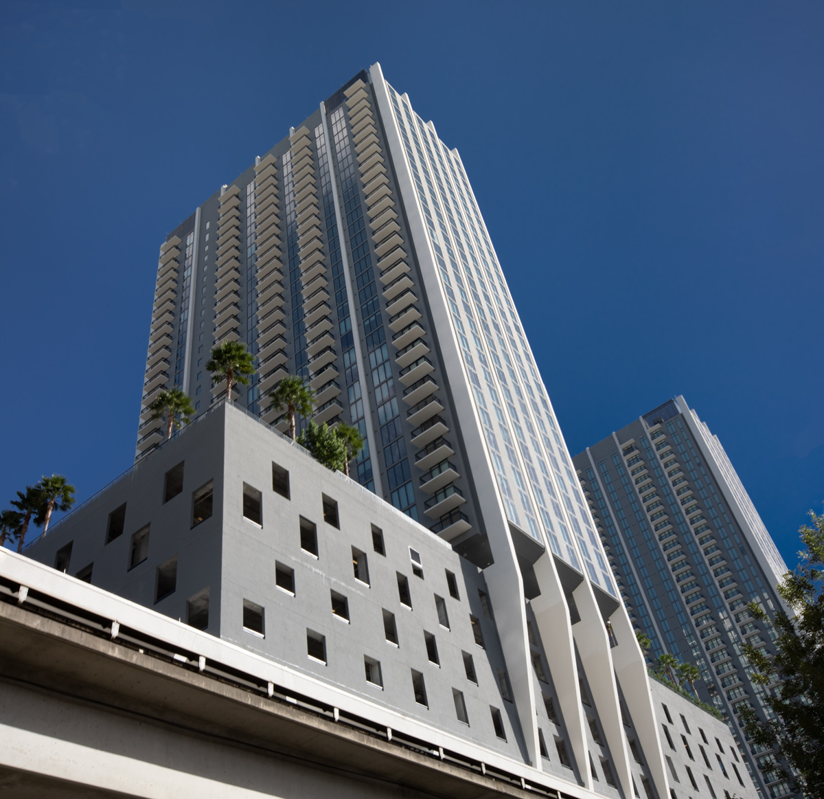 Architectural view of the Miami Central ParkLine residences.