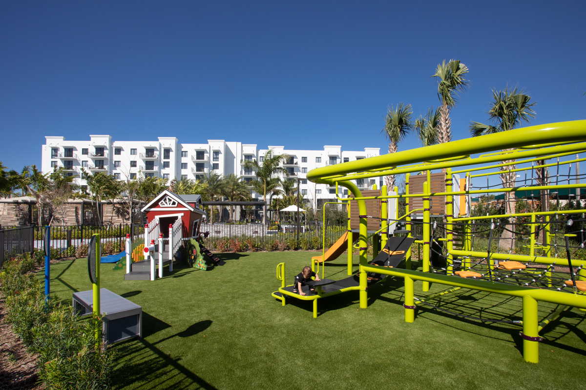 Playground view of the Sanctuary Doral FL Luxury Rental.