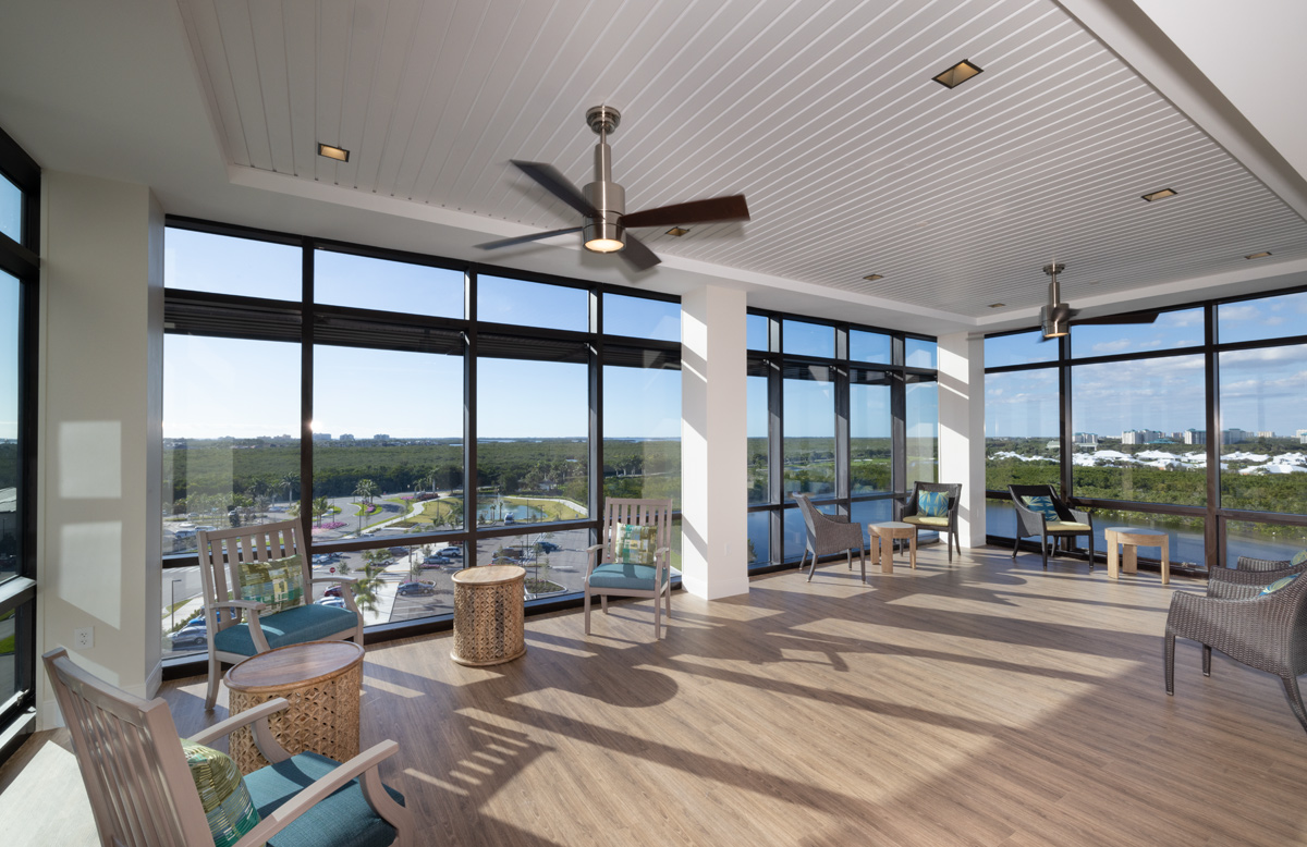  Interior design view of Shell Point Larsen Health in Fort Myers, FL. 