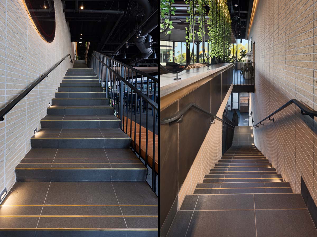 Architectural and interior design views of Joey Restaurant Chain - Aventura, FL