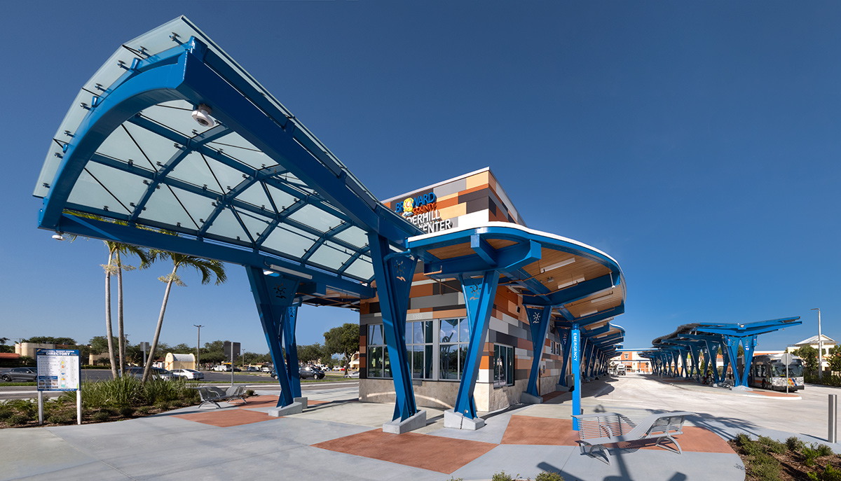 Overview of the Lauderhill Transit Center in Lauderhill, FL