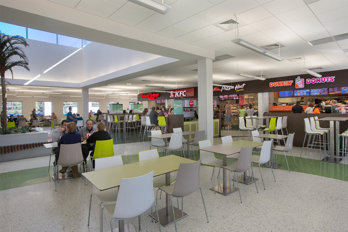  Interior design view at the West Palm Beach FL Service Plaza.